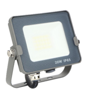 Foco led ips 65 20w 5700k luz fría 1600lm gris