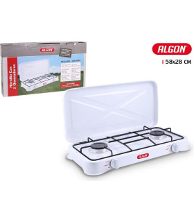 Hornillo 2 fuegos gas c - tapa algon