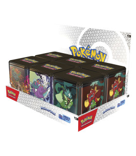 Juego de cartas pokemon tcg stacking tins (q1 2025) 1 unidad aleatoria español