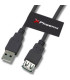 Cable usb macho a hembra 5 m