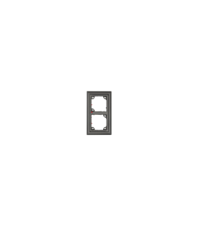 DOUBLE ON-WALL-HOUSING, DARK GREY