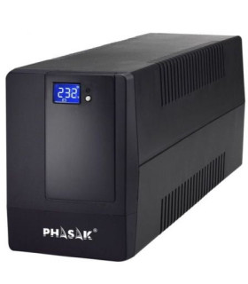 SAI Línea Interactiva Phasak 650 VA LCD Interactive/ 650VA/ 2 Salidas/ Formato Torre