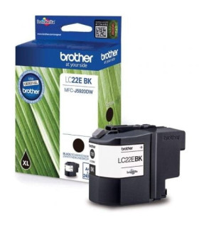 Cartucho de Tinta Original Brother LC-22EBK XL Alta Capacidad/ Negro
