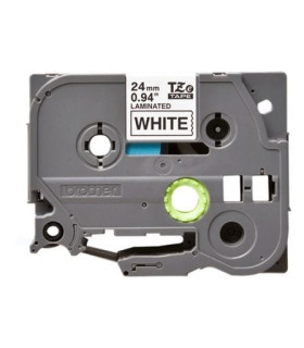 Cinta laminada original brother tze-251/blanca
