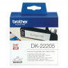 Etiquetas cinta continua brother blanca dk22205 63mm ql - 500a ql - 500bw ql - 560 ql - 570 ql - 580n ql - 1050