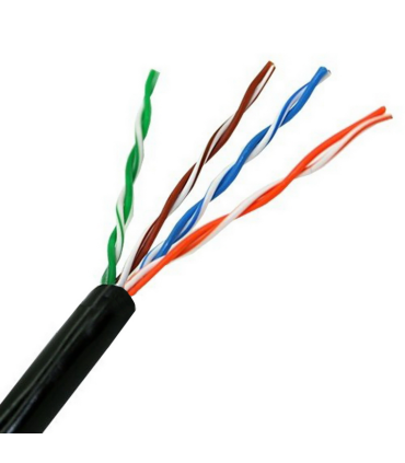 Bobina de Cable RJ45 para Exteriores UTP Aisens A133-0212 Cat.5e/ 100m/ Impermeable/ Negro